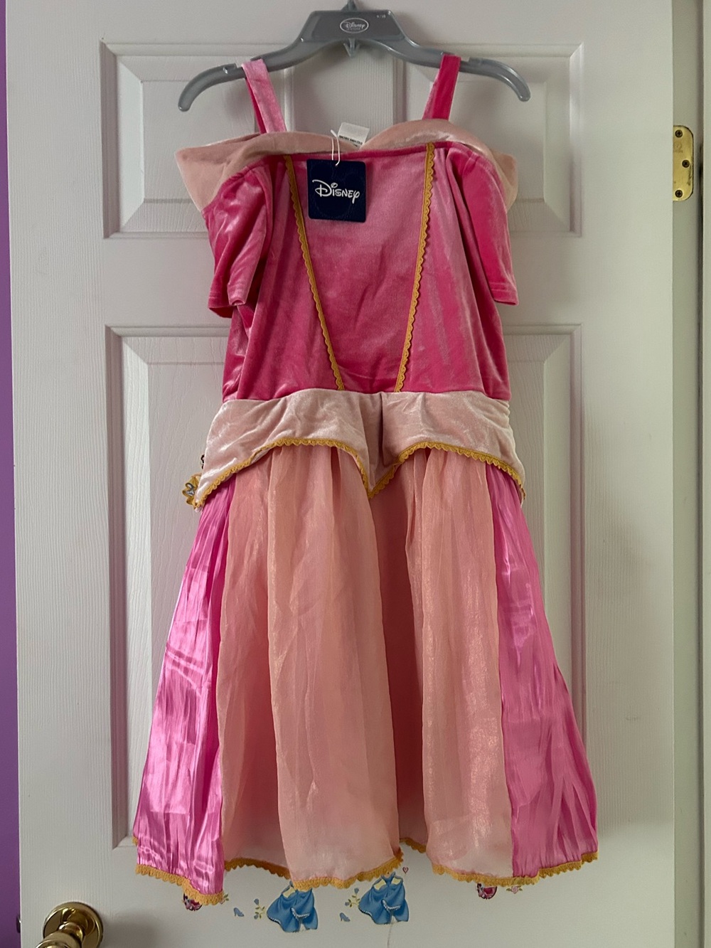 Taylor Joelle x Disney pink Aurora tutu dress size 14 velvet sleeping princess